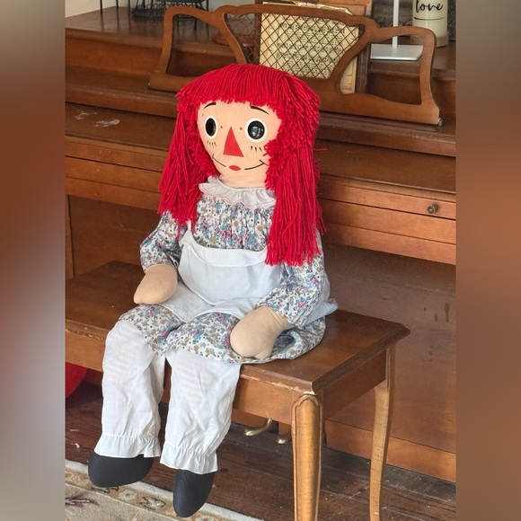 Rare Vintage 1960's XL Annabelle The Original Knickerbocker Raggedy Ann Doll - Picture 9 of 12